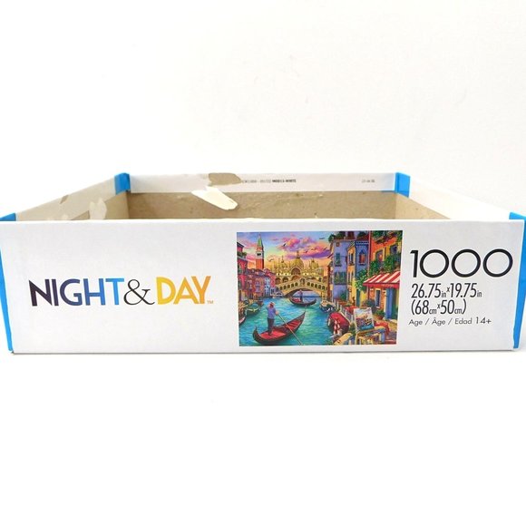 Buffalo SIGHTS OF VENICE Jigsaw Puzzle 1000 Pieces w Poster Night & Day COMPLETE - Picture 7 of 10